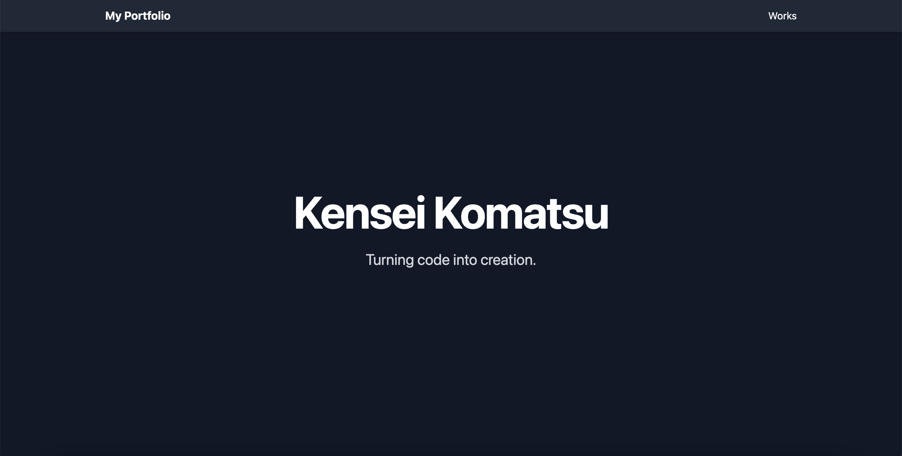 ポートフォリオサイト